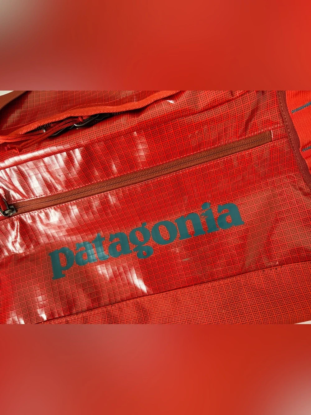Patagonia Black Hole Duffel Bag 55L Backpack #49342 Hot Ember